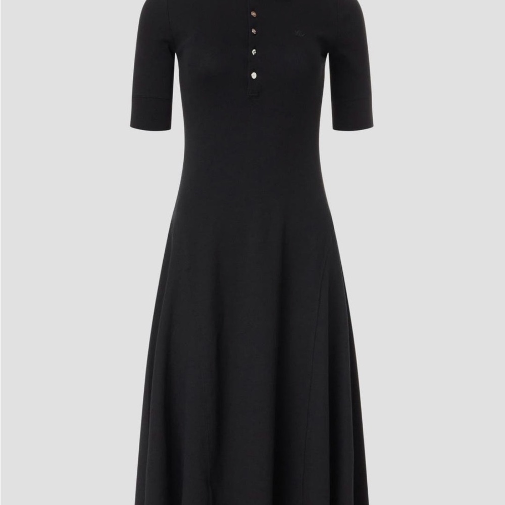 Polo Ralph Lauren Classic Black Midi Dress